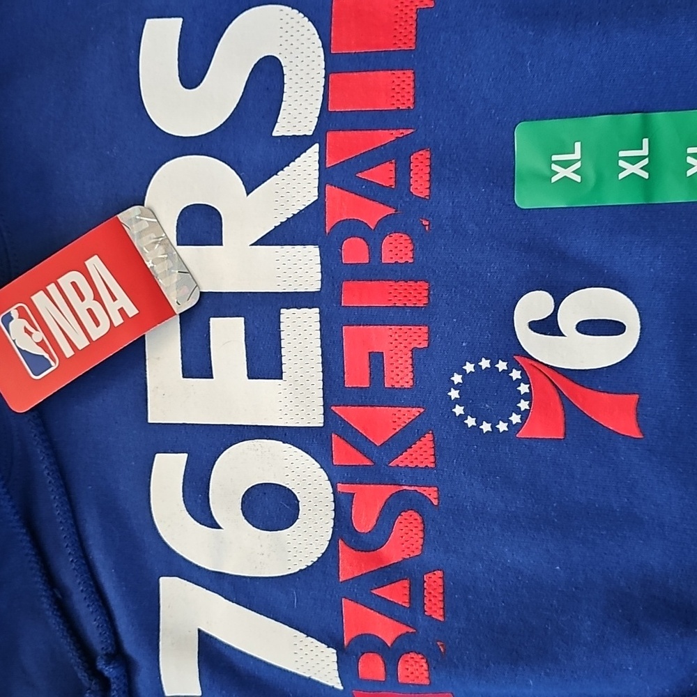 NEW NBA 76ers Logo Hoodie, Mens XL - Picture 2 of 4